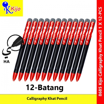 【12-PCS】 KIJO 1.8mm Calligraphy Khat Mechanical Pencil #8685 #Jawi #khat-nasakh #1.8mm